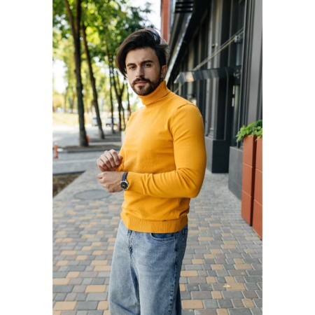 Jumper male ise, size 54, yellow color-11