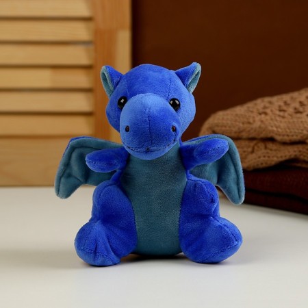 Soft toy "Dragon", 17 cm, blue color