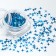 Sequins for the decor "Star Night", holographic, blue color