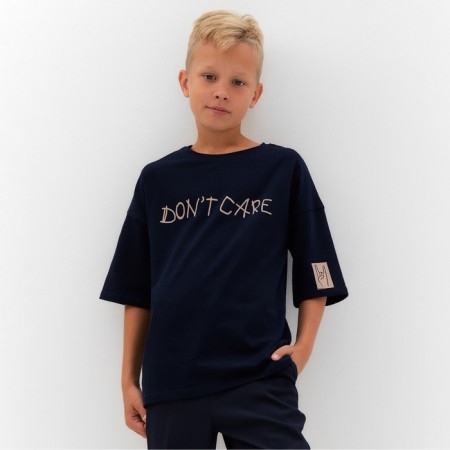 Children's Minaku T -shirt, blue color, height 140 cm-4