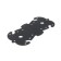 Figure mounting plate, tundra 205x96x2.1, Polymer packaging, black 1 pcs