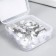 Buttons plastic 2 punctures Crystal "Heart" 1.7x1.7 cm set 25 pcs 2x5x5.5 cm