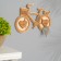 Key of "Bicycle", 21x14 cm, oak color