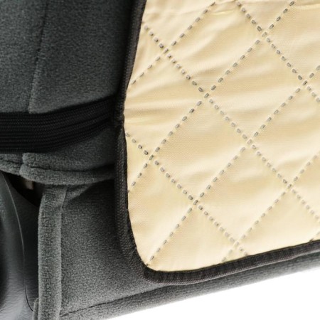 Protective cape in the front seat, 40 × 60 cm, oxford, quilted, beige-2
