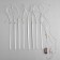 Garland "icicles" 2.5 × 0.3 m, IP65, transparent thread, 192 LED, white glow with a drain effect, 12 V effect