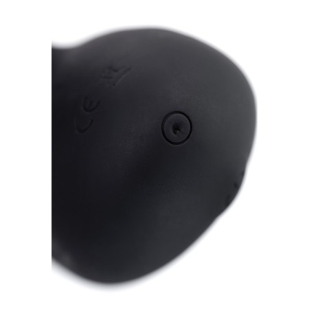 Prostate stimulator LEVETT MAUD, silicone, black color, 15 cm-4