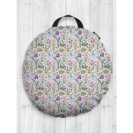 Pillow Sidushka "Field of Iris", decorative, d = 52 cm