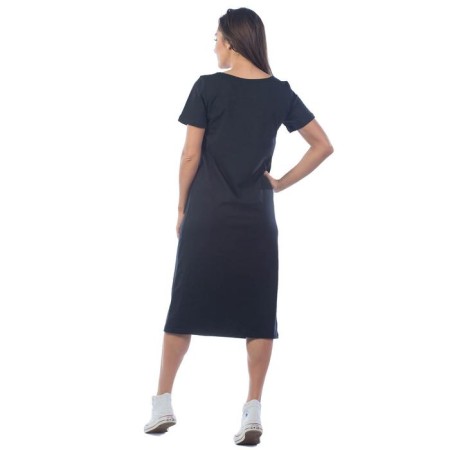 Women's dress, size 48, black color-3