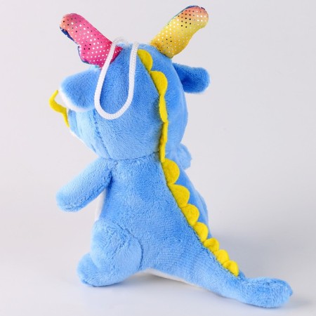 Soft toy "Blue Dragon", with antennae, 10 cm-3