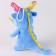 Soft toy "Blue Dragon", with antennae, 10 cm