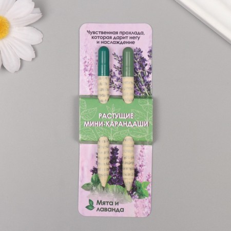 Growing gift pencils mini "Mint + lavender" set 2 pcs.