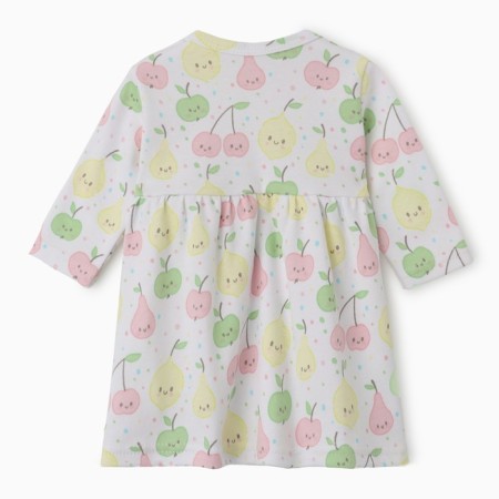 Bloom Baby Dress Fruit with DL. Sleeve, p. 62 cm, milk-5