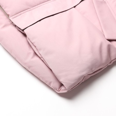 Winter jacket for girls, pink color, height 128 cm-3