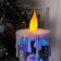 LED figure "Candle with Santa Claus" 10 × 26 × 10 cm, plastic, sparkles, AAX3 batteries (not complete), glow RGB