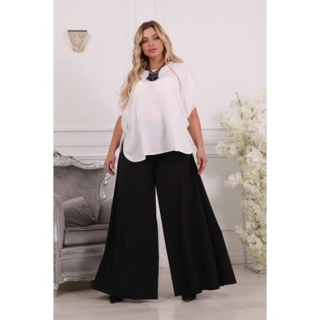 Female blouse, size 48, white color-1