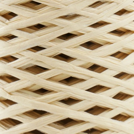 Yarn 100% cellulose "Softino raffia color" tape, beige 200m ± 2m 120 g-2