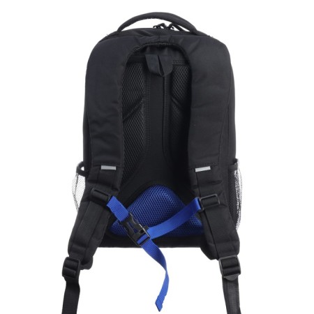 Youth backpack 39 x 26 x 19 cm, Grizzly, ergonomic back, laptop department, black/blue-4