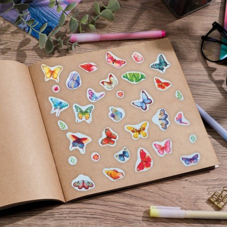 Paper stickers "Butterflies", 11 x 16 cm-1