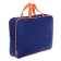 Folder with handles Textile A4, 350 x 265 x 80 mm, PMD 4-42, "Office", dark blue/orange (handle-hand)