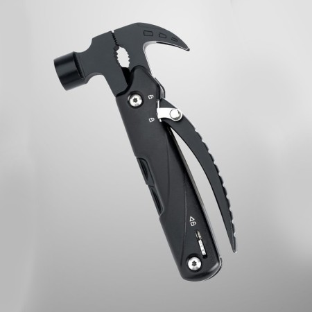 Multitula with pliers and hammer, black-2