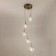Suspended lamp Citilux "Tommy" CL102051, 36x36x56 cm, 5x40W, E14, gray color