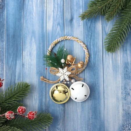 Christmas tree decoration "New Year's mood" Wreath Bubenets, 13x8 cm