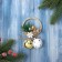 Christmas tree decoration "New Year's mood" Wreath Bubenets, 13x8 cm