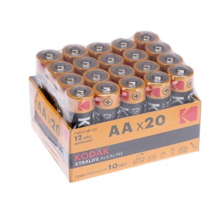 Alkalin battery Kodak Xtralife, AA, LR6-20Box, 1.5V, boxing, 20 pcs.