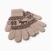Single -layer woolen gloves, beige color, size m