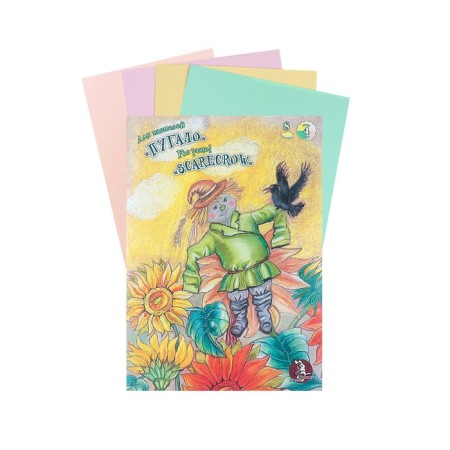 A3 pastel folder, 8 sheets, 4 colors "Country of Wonders. Scarecrow", block 160 g/m²
