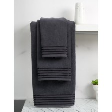 Terry towel Bio-Textiles, 380 gr, size 50x90 cm, dark gray color