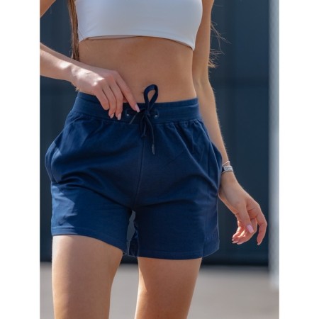Women's shorts ise, size 46 cm, dark blue color-1