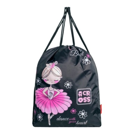 School backpack by Ergon. Spray Across 178 35*26*14 Virgo + Pen, Burner Cher/Rose 24-178-7-6