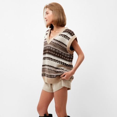 Women's vest minaku beige color, rr 46-48-2