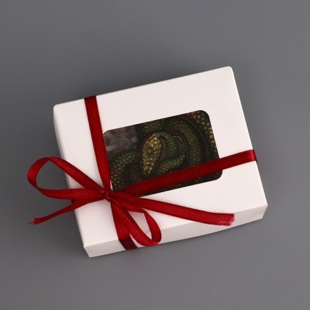 New Year. Figure made of chocolate glaze, "Snake Heart", 85 g-2