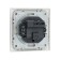 Tot Elegant switch, 10 a, 1 cl., Hidden, silver