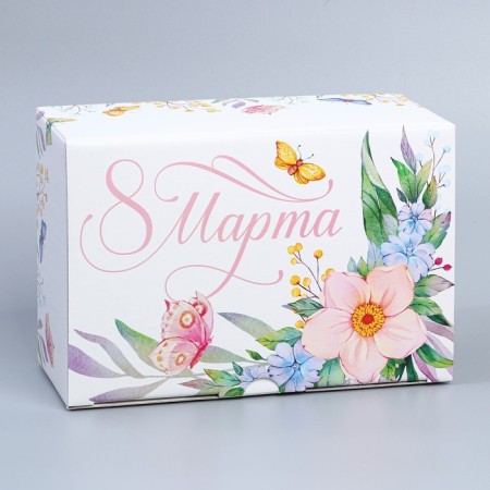 Box Gift team, packaging, "since March 8", 22 x 15 x 10 cm-2