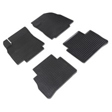 Rubber rugs ’grid’ for Nissan Tiida, 2007-2015