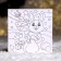 New Year's coloring - Magnet "New Year! Bunny at the Christmas tree ", 10 x 10 cm