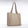 Bag Female Tout with zipper, beige color