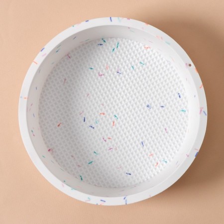 Baking form Konfinetta "Circle", silicone, d = 20 cm (inner diameter 18.5 cm), white color-4