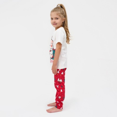 Pajama New Year's nursery KAFTAN "New Year's cat", size 34 (122-128 cm)-2