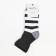 Women's terry socks "stripes", gray color, size 23-25