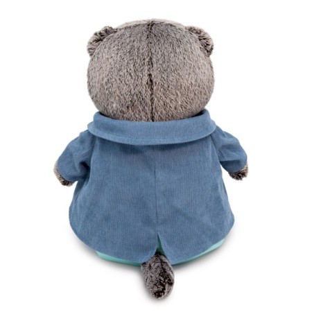 Soft toy "Basik in a blue jacket", 30 cm-2