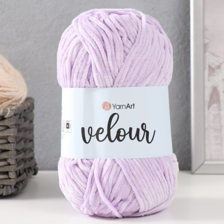 Yarn "Velour" 100% micropoliester 170m/100g (859 lilac)