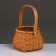 Wicker basket (rattan), 14KHN11/24 cm, brown
