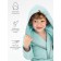 Халат детский с капюшоном Amarobaby Waffle, рост 134-140 см, цвет мятный
