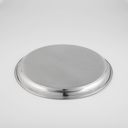 Stainless steel tray “India”, d = 40 cm, silver color-2