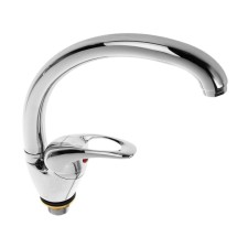 Accoona A4040 kitchen mixer, one -leaf, with nut, silumin, chrome
