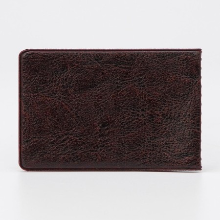 Cover for travel ticket double, brown color-1